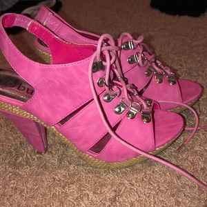 Pink heels